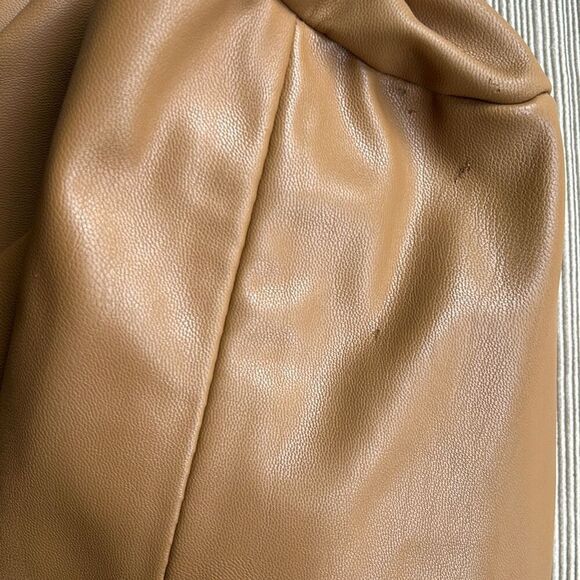 Dumpling Slouch clutch Purse Buttery Soft Camel - Picture 6 of 8